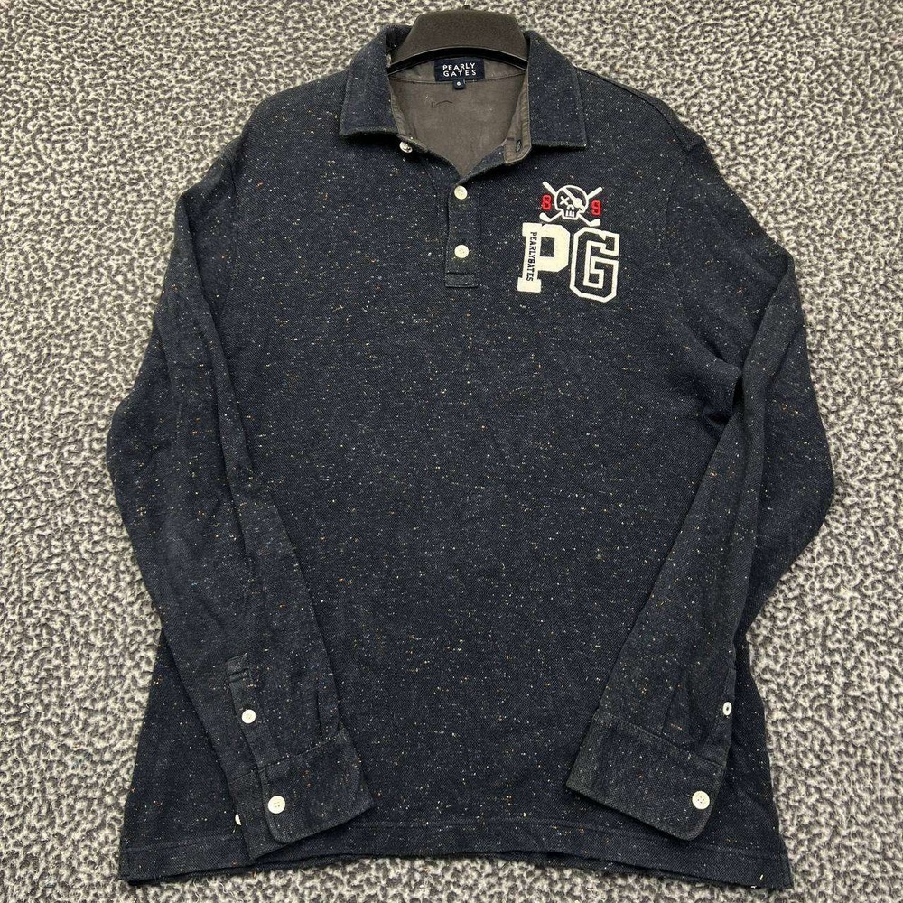 Pearly Gates Polo Shirt‎ Women 6 Black Long Sleeve Collared